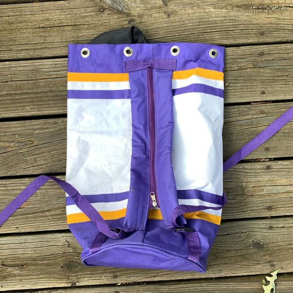 Baltimore Ravens Bag Backpack Gym Bag NO DRAWSTRING Canvas Embroidered NFL - Picture 6 of 11